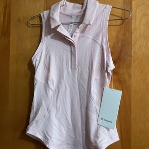 lululemon athletica Women's Sleeveless Polo Tank - Light Pink